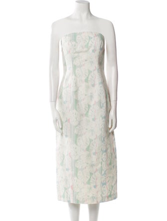 Matthew Bruch Floral Print Knee-Length Skirt