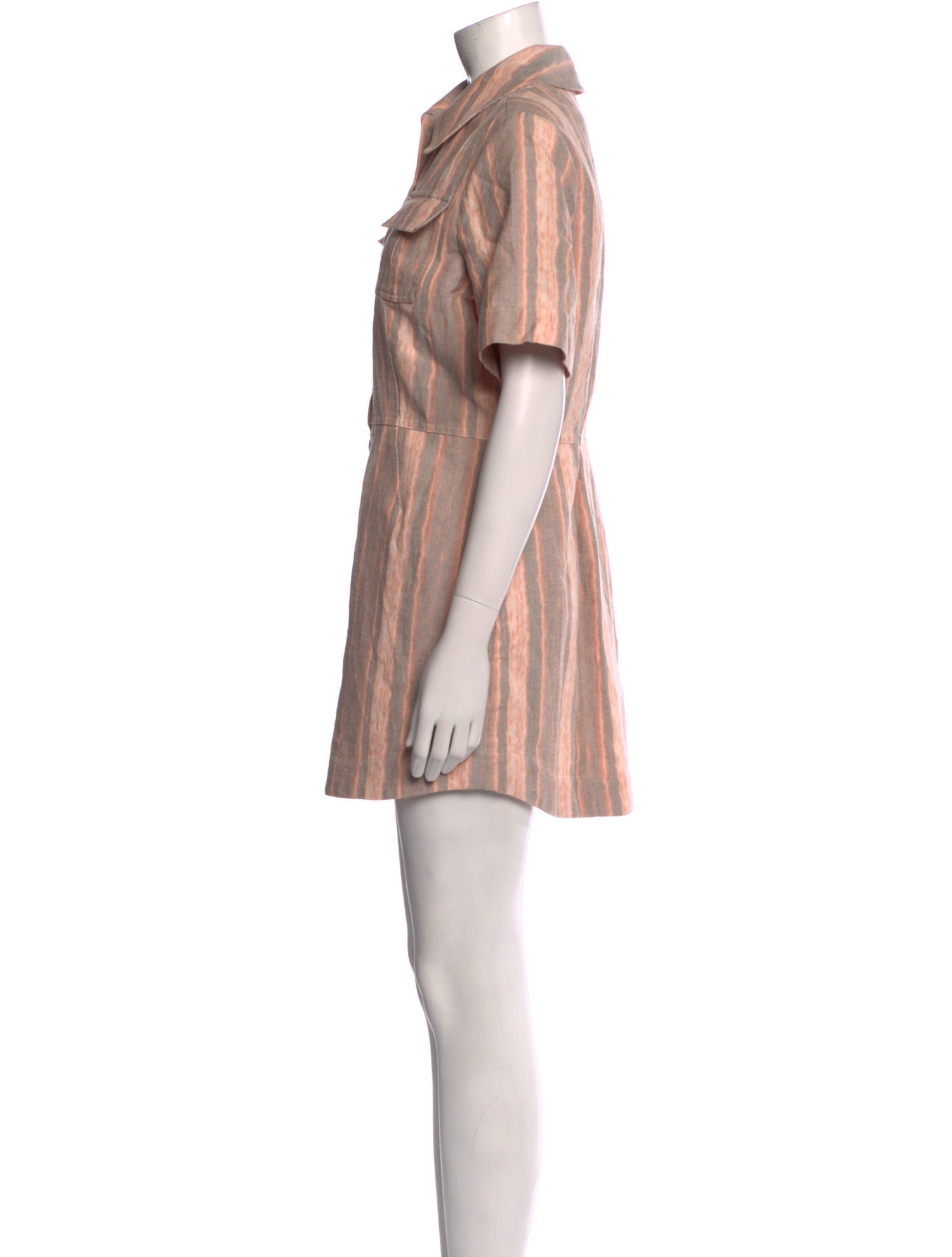 Matthew Bruch Striped Mini Dress