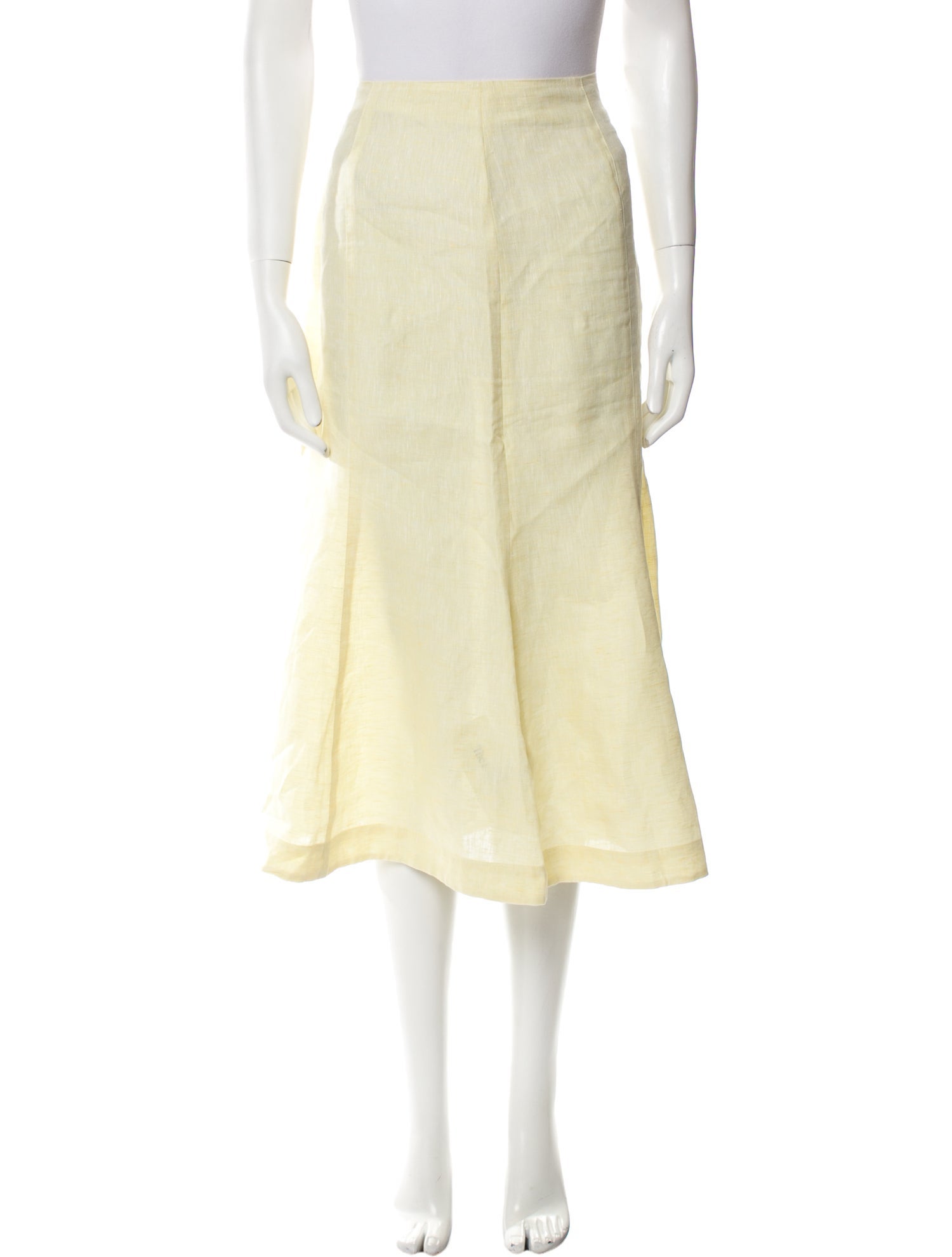 Matthew Bruch Wool Midi Length Skirt