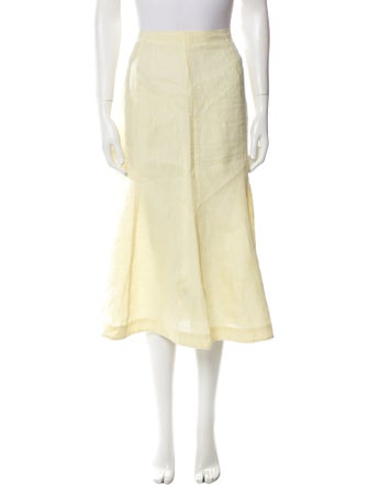 Matthew Bruch Wool Midi Length Skirt