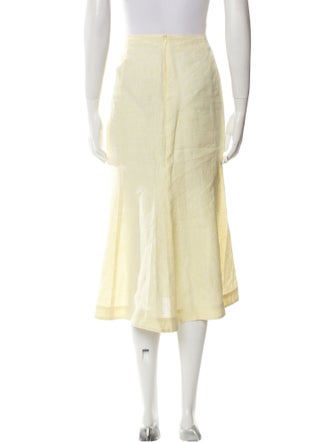 Matthew Bruch Wool Midi Length Skirt