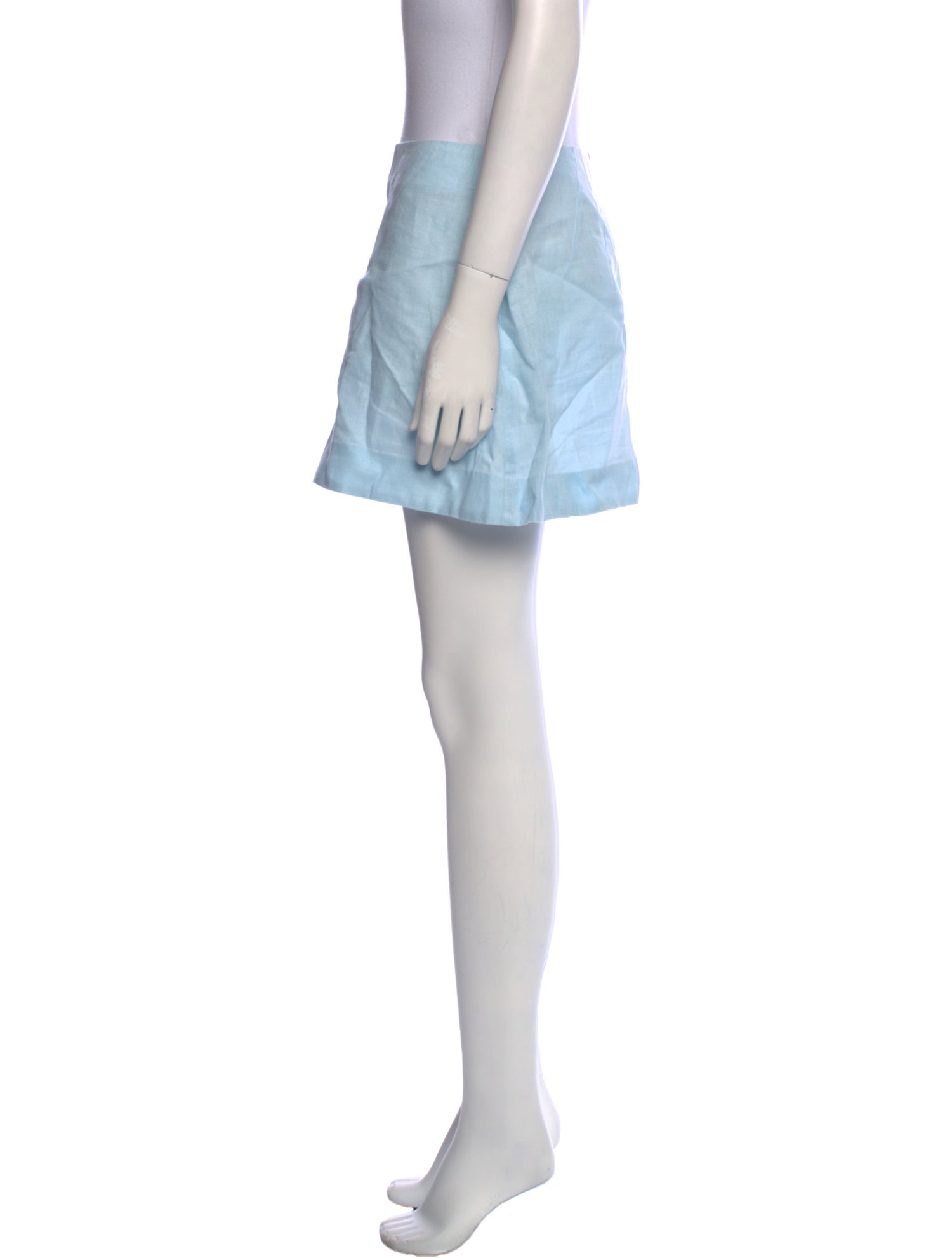 Matthew Bruch Linen Mini Skirt