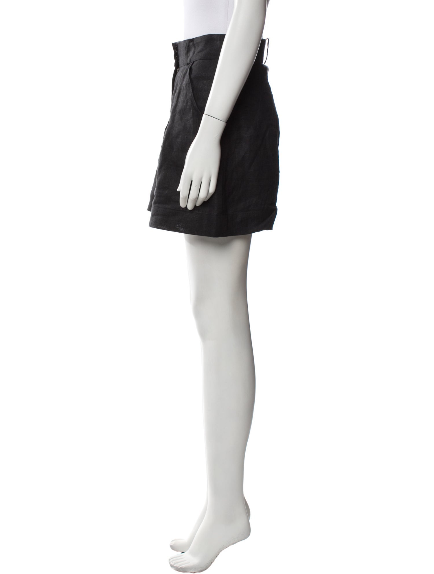 Matthew Bruch Linen Mini Shorts