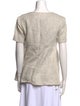 Matthew Bruch Linen Square Neckline Top
