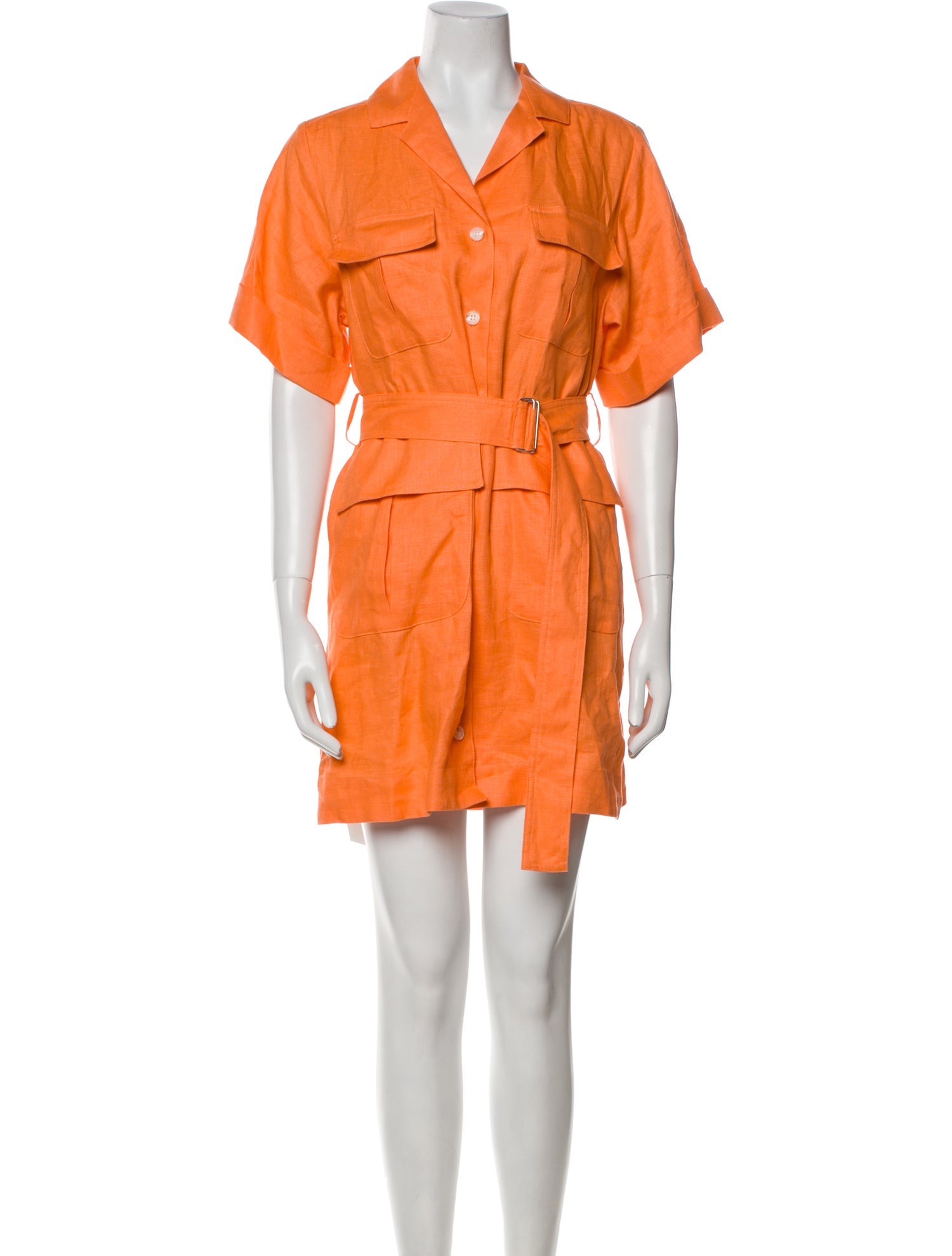 Matthew Bruch Linen Mini Dress