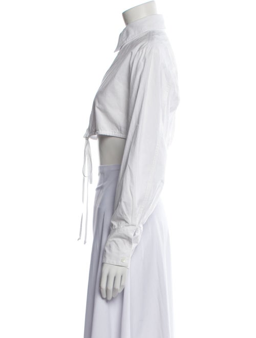 Matthew Bruch Long Sleeve Crop Top