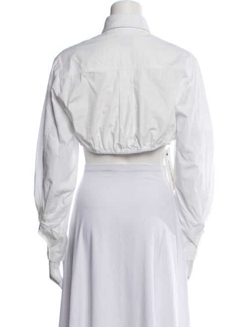 Matthew Bruch Long Sleeve Crop Top