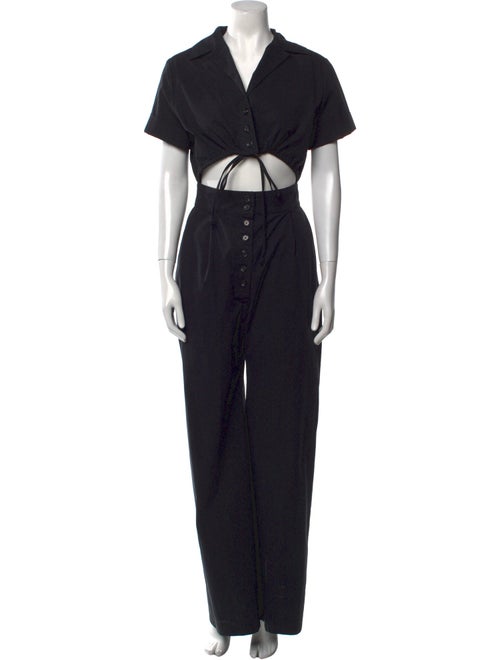 Matthew Bruch V-Neck Jumpsuit