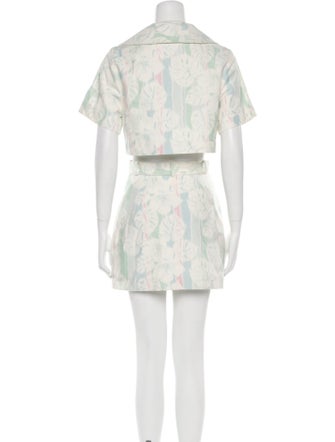Matthew Bruch Printed Skirt Set