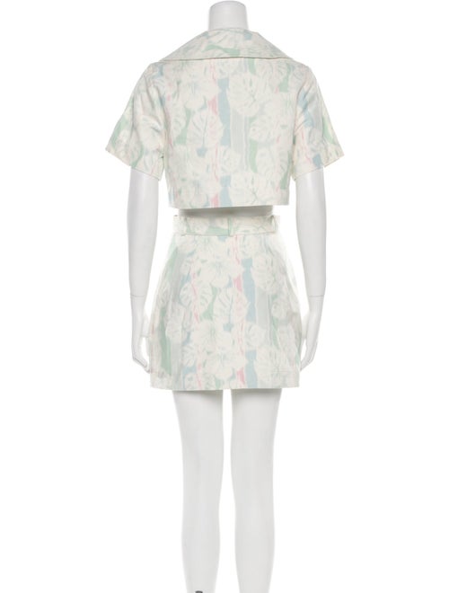 Matthew Bruch Printed Skirt Set