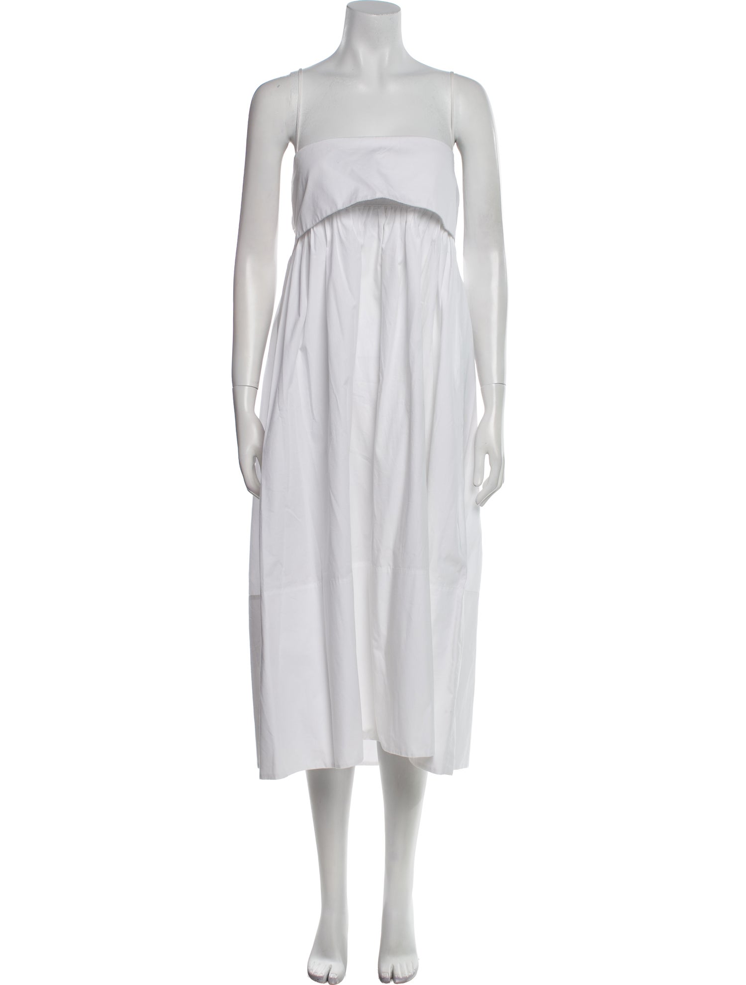 Matthew Bruch Strapless Midi Length Dress