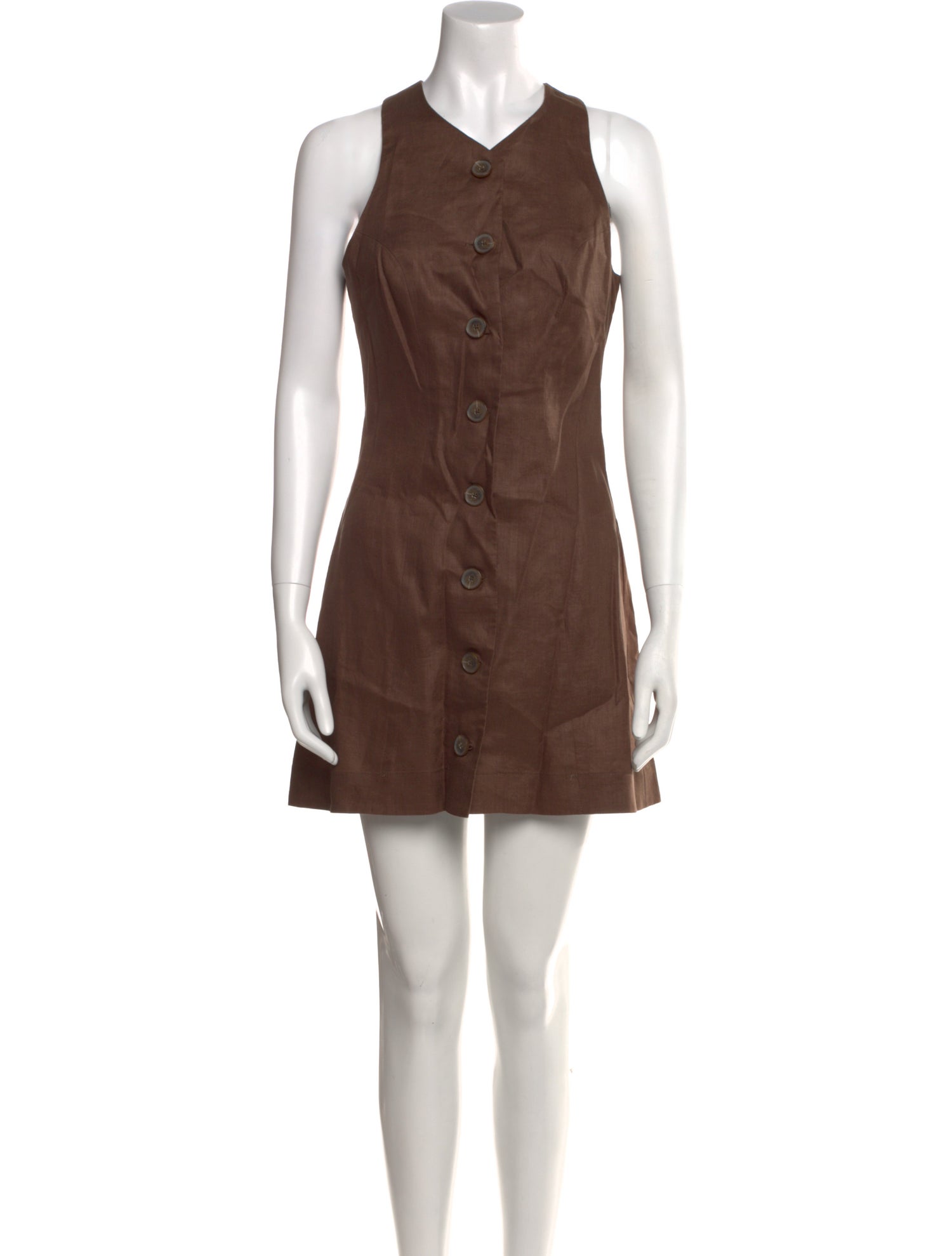 Matthew Bruch Linen Mini Dress