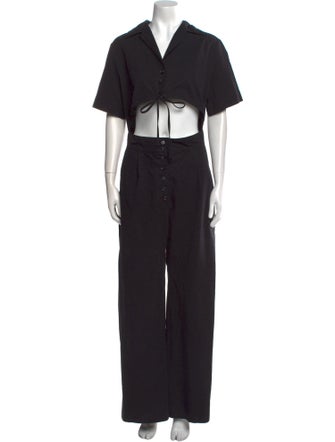 Matthew Bruch V-Neck Jumpsuit