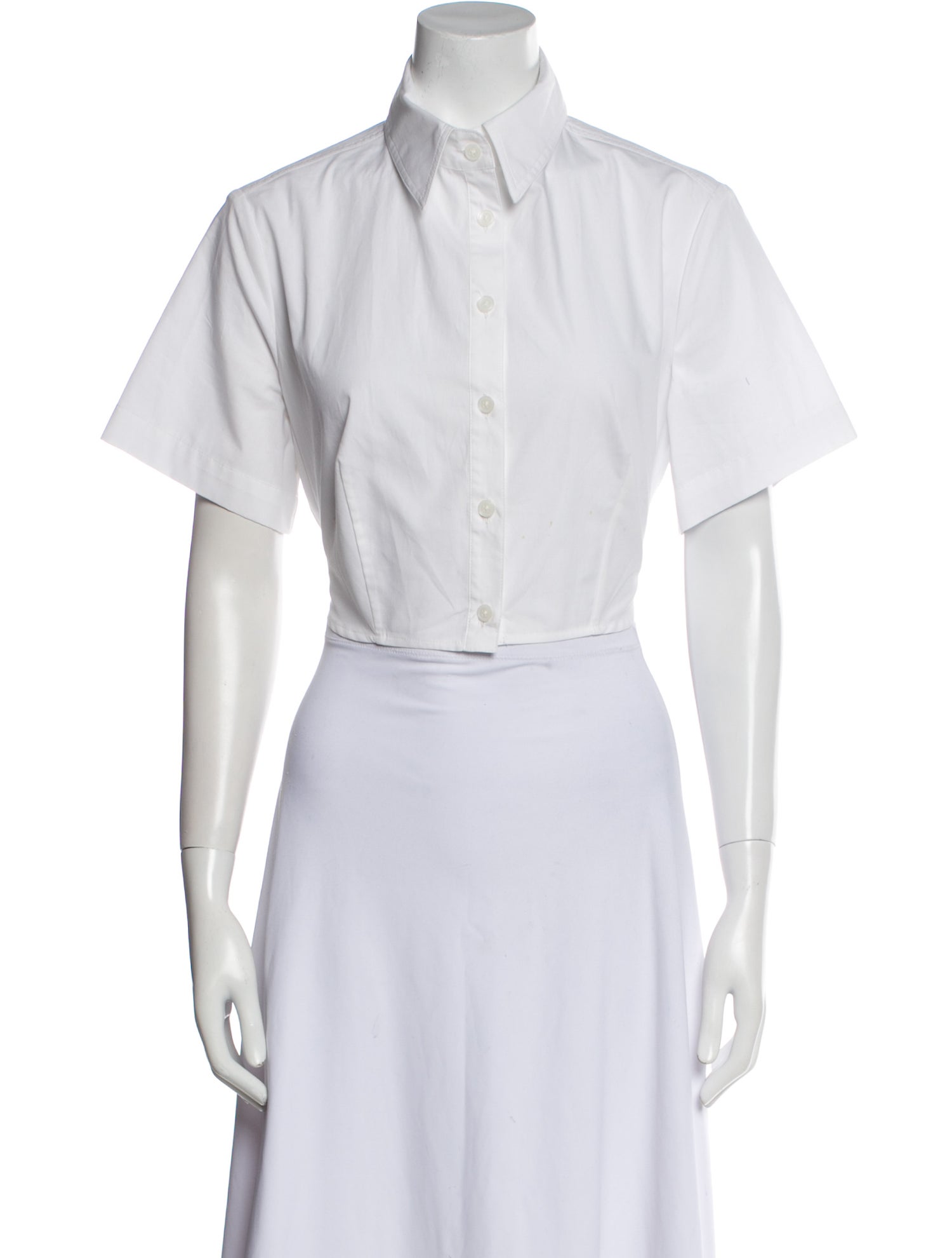 Matthew Bruch Short Sleeve Crop Top