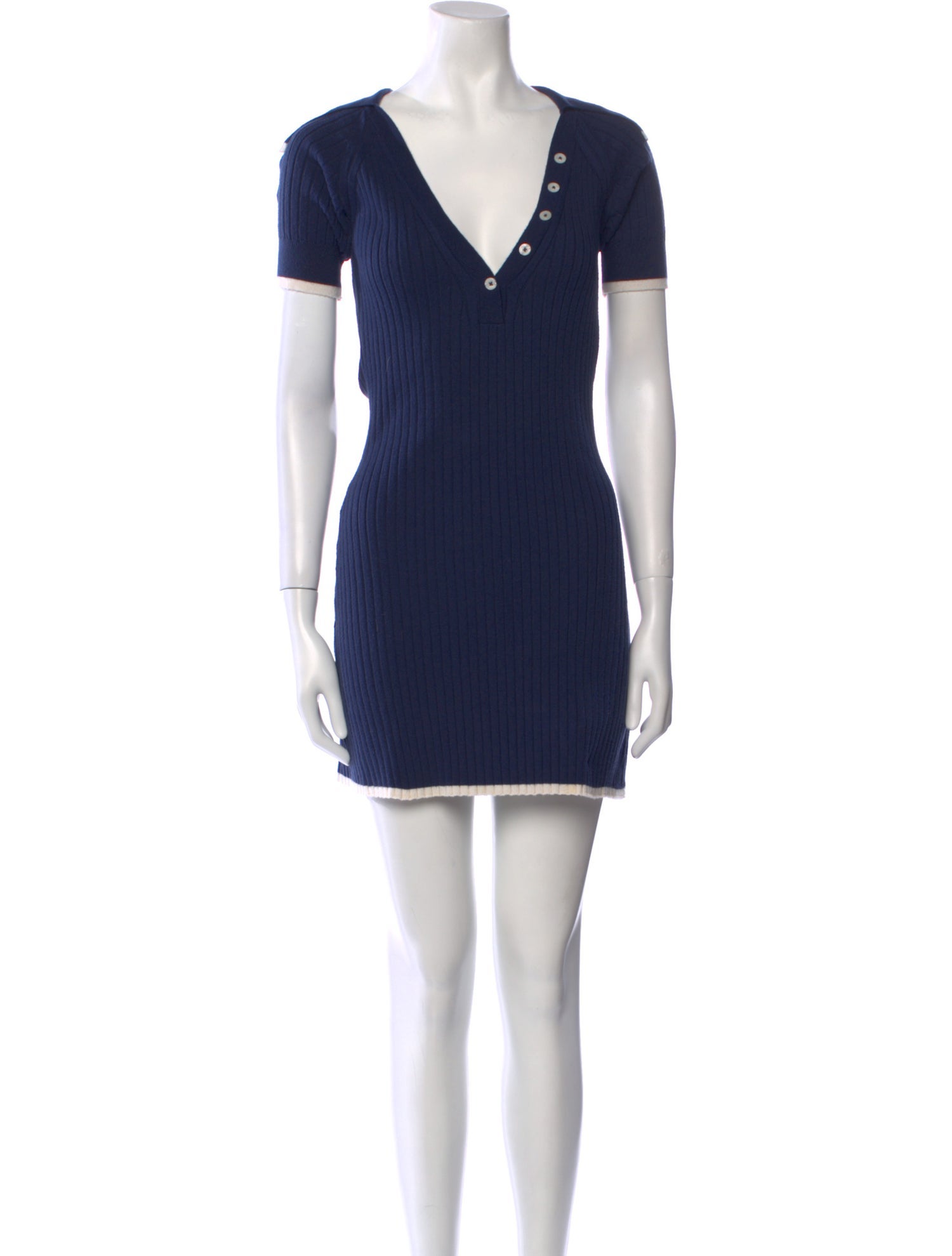 Matthew Bruch V-Neck Mini Dress