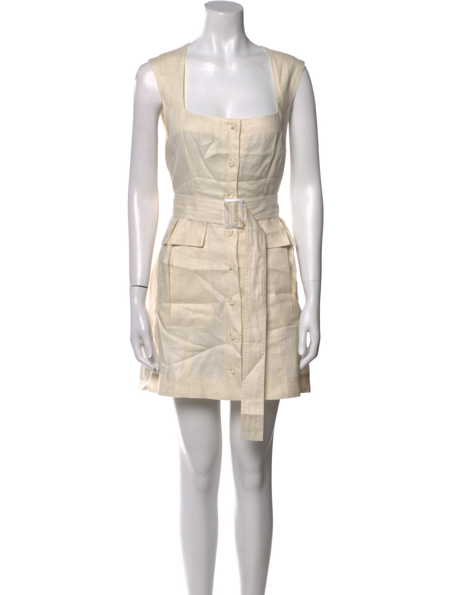 Matthew Bruch Linen Mini Dress