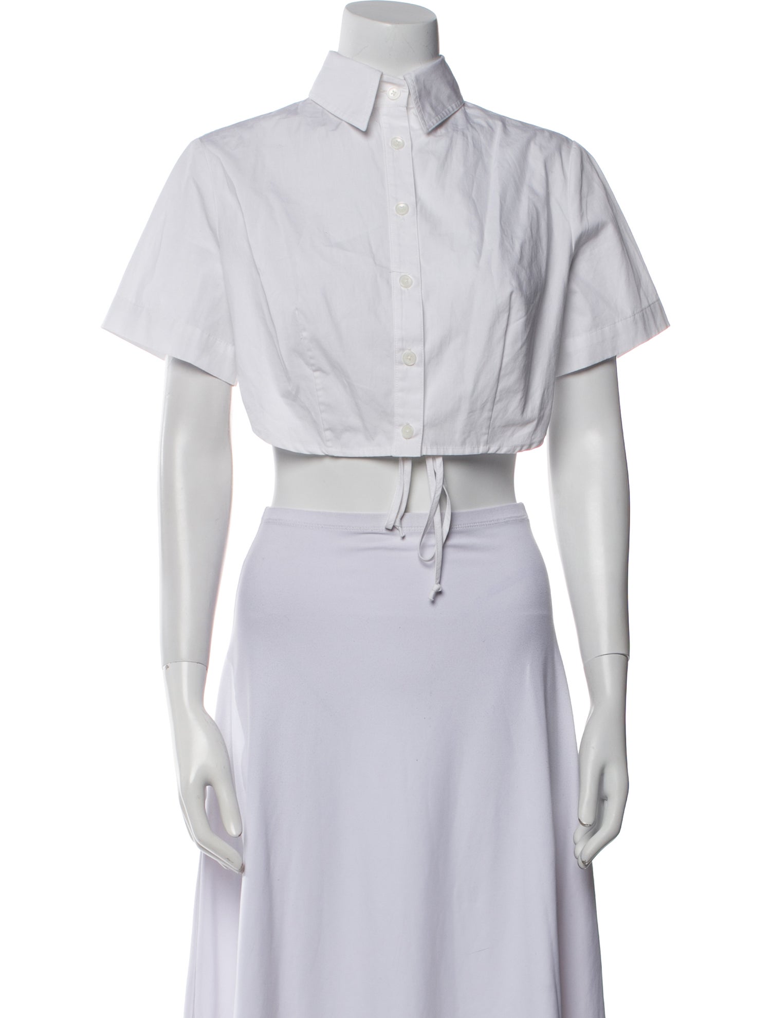 Matthew Bruch Short Sleeve Crop Top