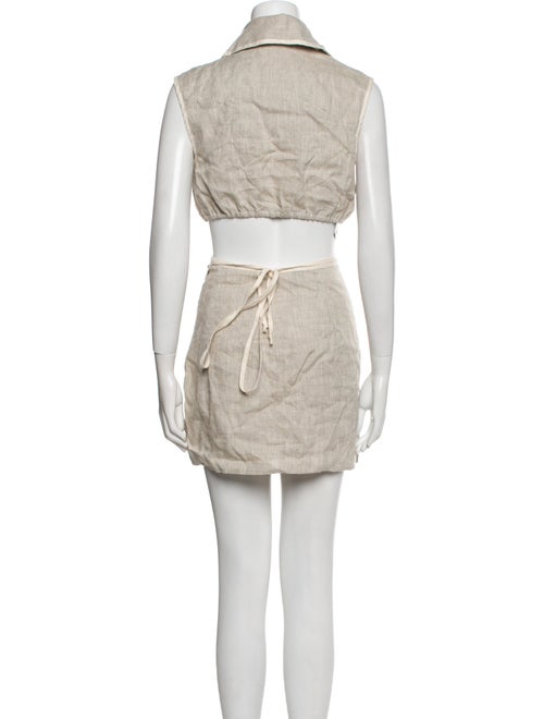 Matthew Bruch Linen Skirt Set