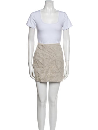 Matthew Bruch Linen Skirt Set