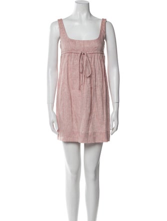 Matthew Bruch Linen Mini Dress