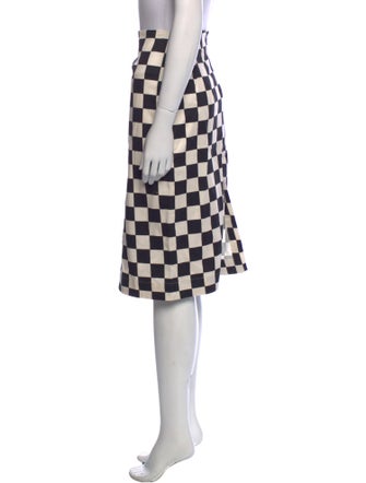 Matthew Bruch Plaid Print Knee-Length Skirt