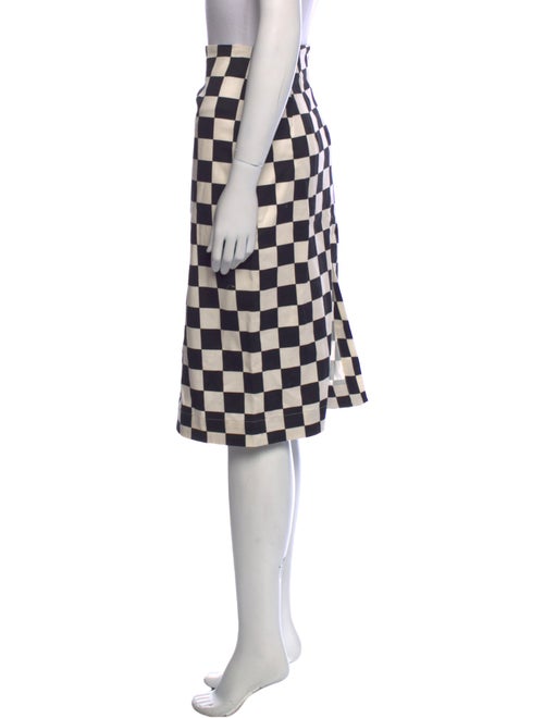 Matthew Bruch Plaid Print Knee-Length Skirt
