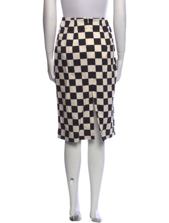 Matthew Bruch Plaid Print Knee-Length Skirt