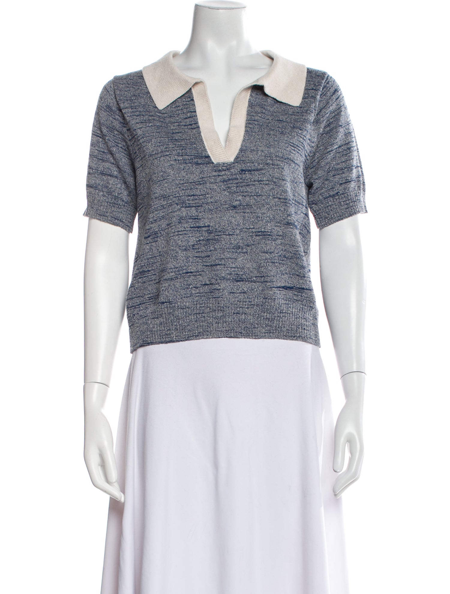 Matthew Bruch Colorblock Pattern V-Neck Sweater