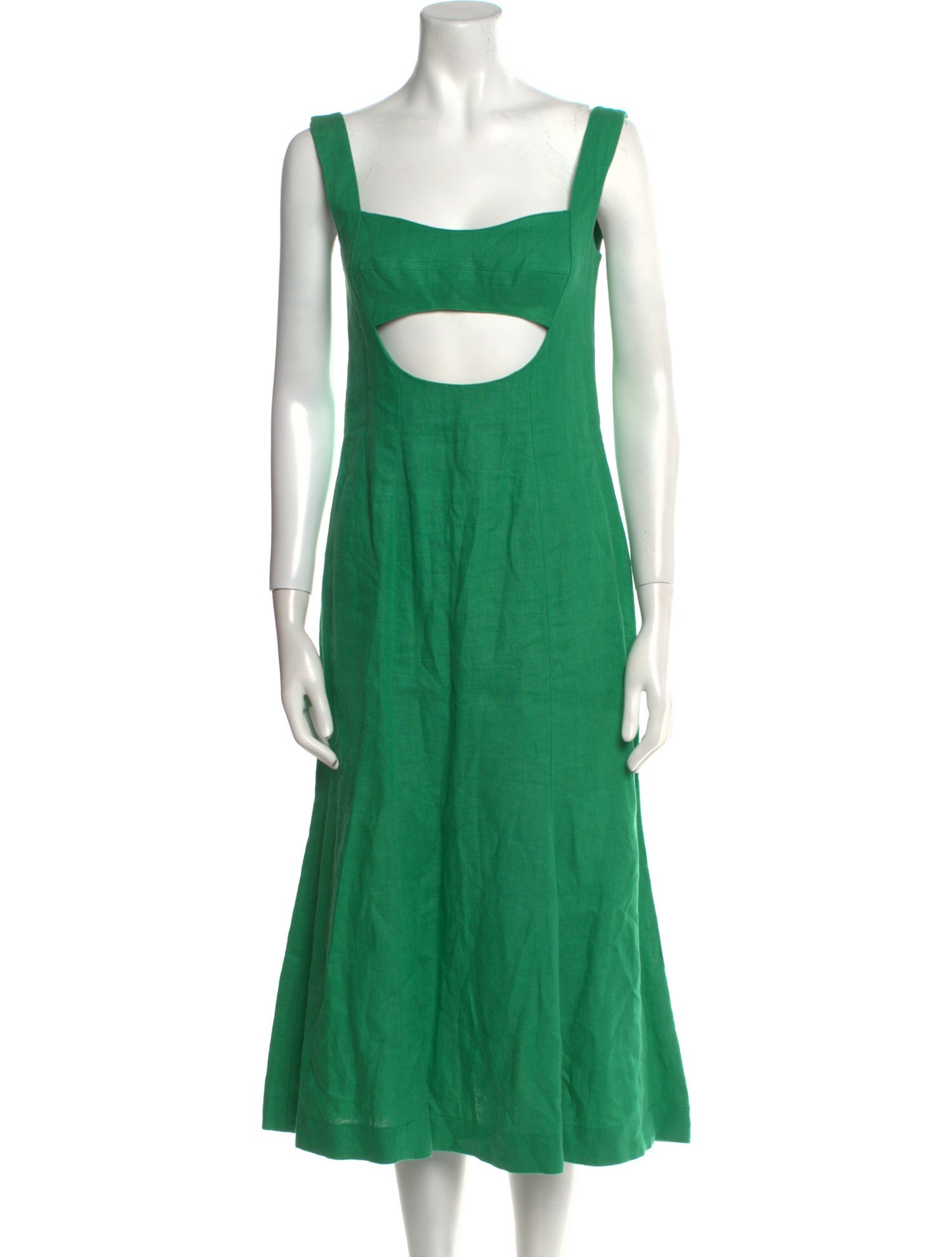 Matthew Bruch Linen Midi Length Dress