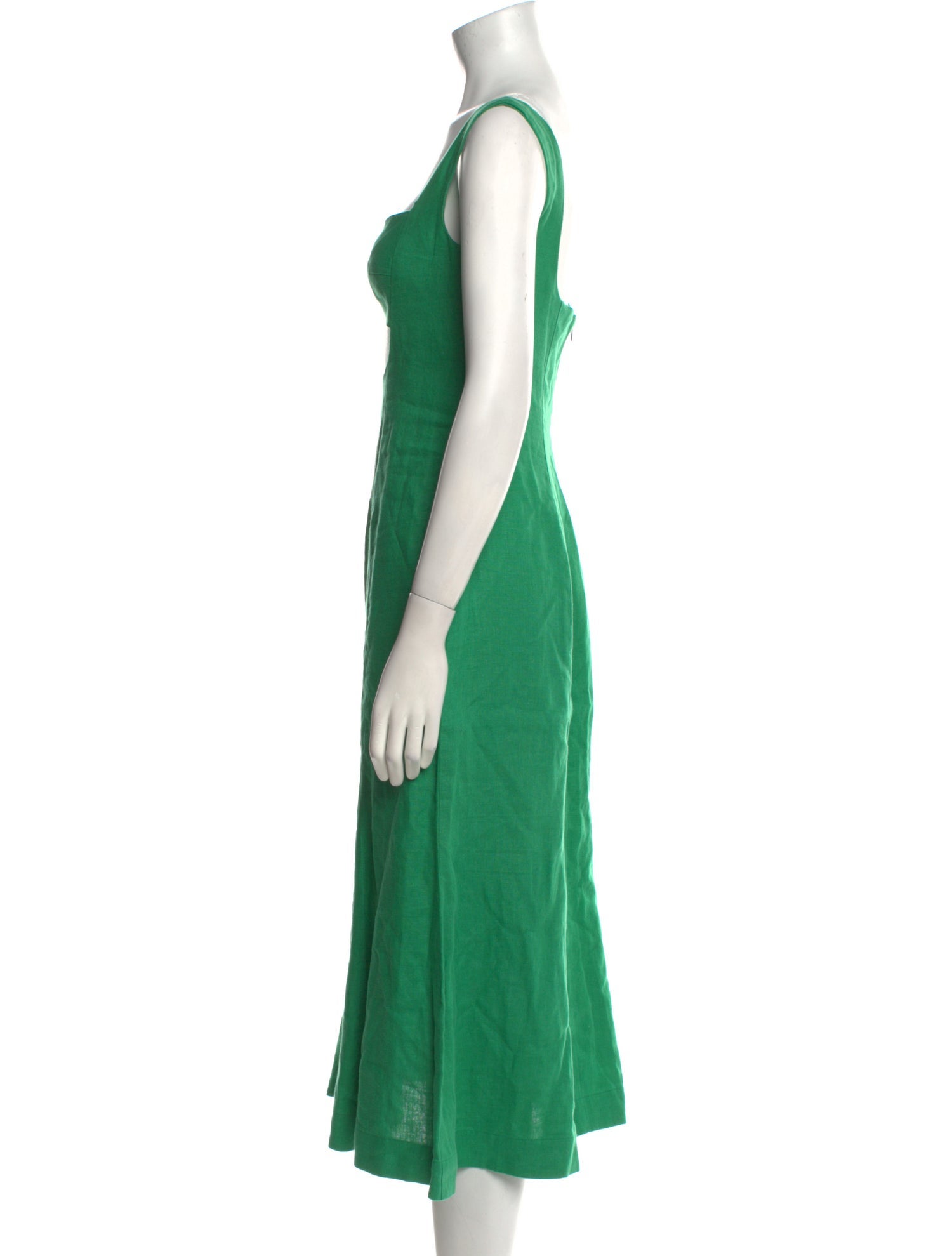 Matthew Bruch Linen Midi Length Dress