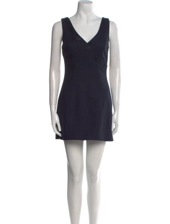Matthew Bruch V-Neck Mini Dress