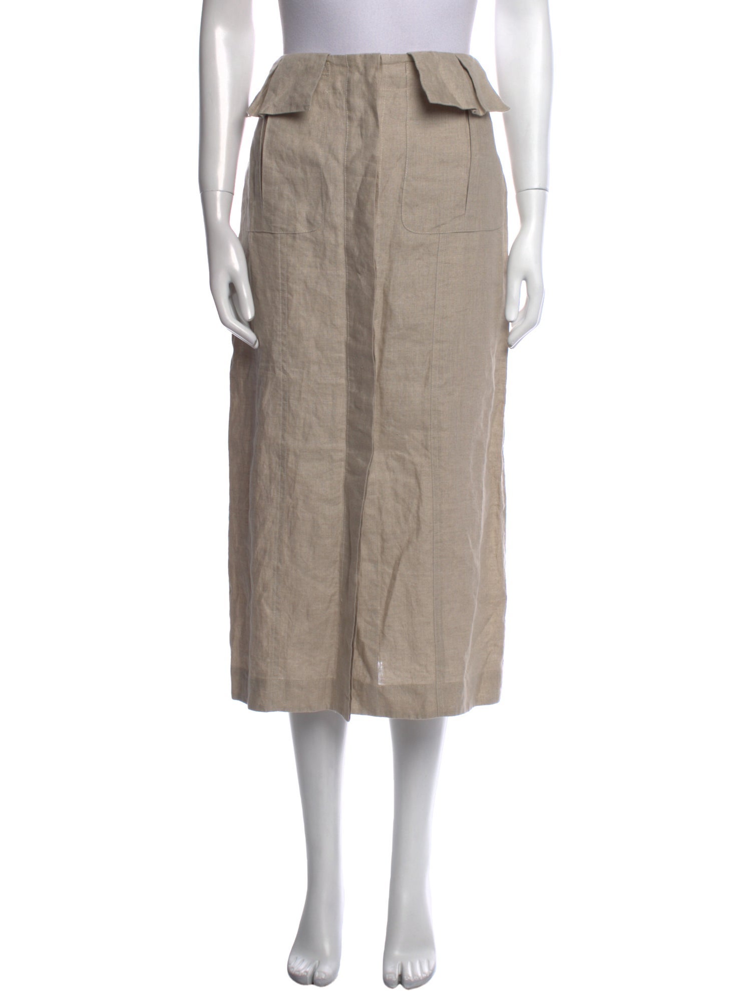 Matthew Bruch Linen Midi Length Skirt w/ Tags