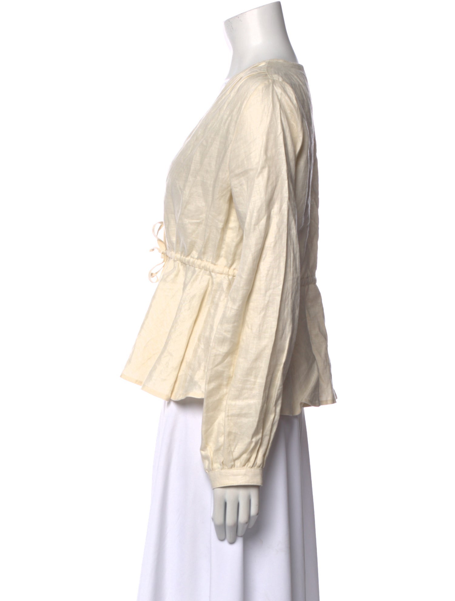 Matthew Bruch Linen V-Neck Top