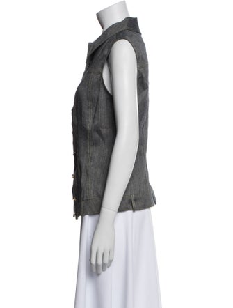 Matthew Bruch Sleeveless Button-Up Top