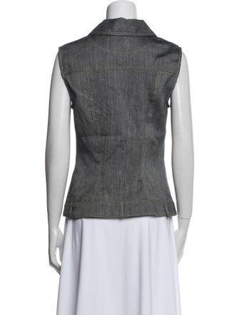 Matthew Bruch Sleeveless Button-Up Top