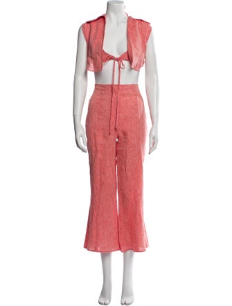 Matthew Bruch Linen Pant Set