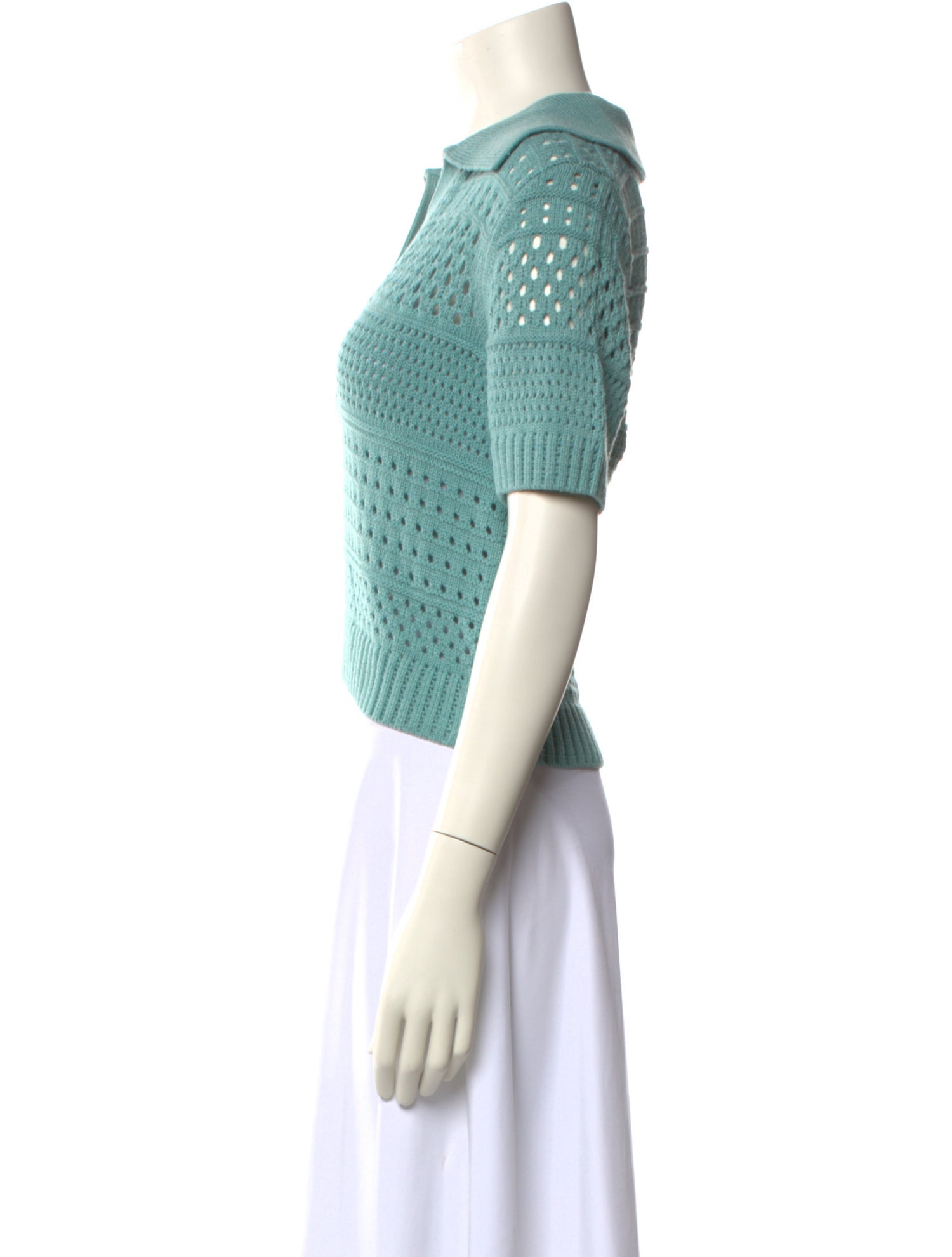 Matthew Bruch V-Neck Short Sleeve Crop Top