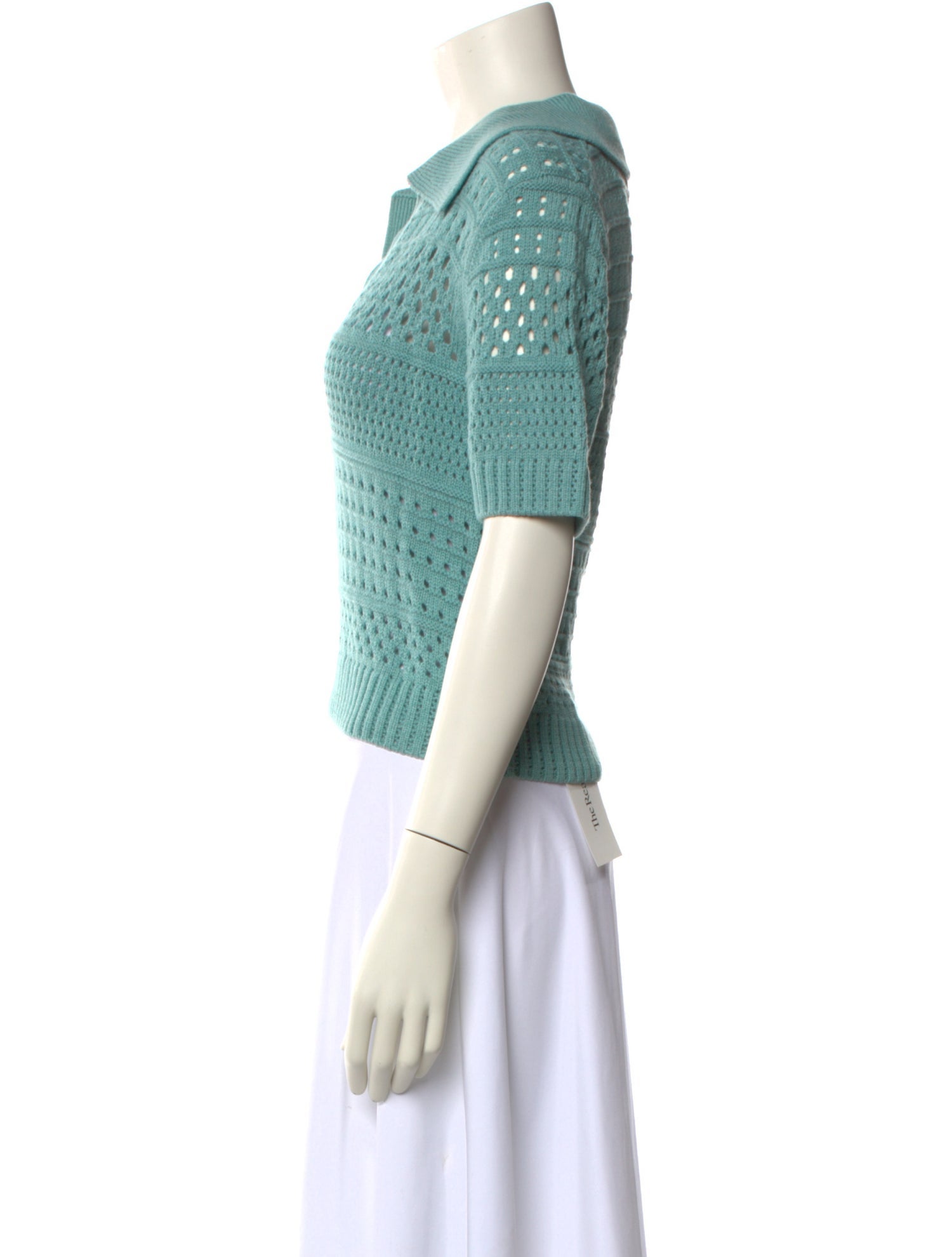 Matthew Bruch V-Neck Short Sleeve Crop Top