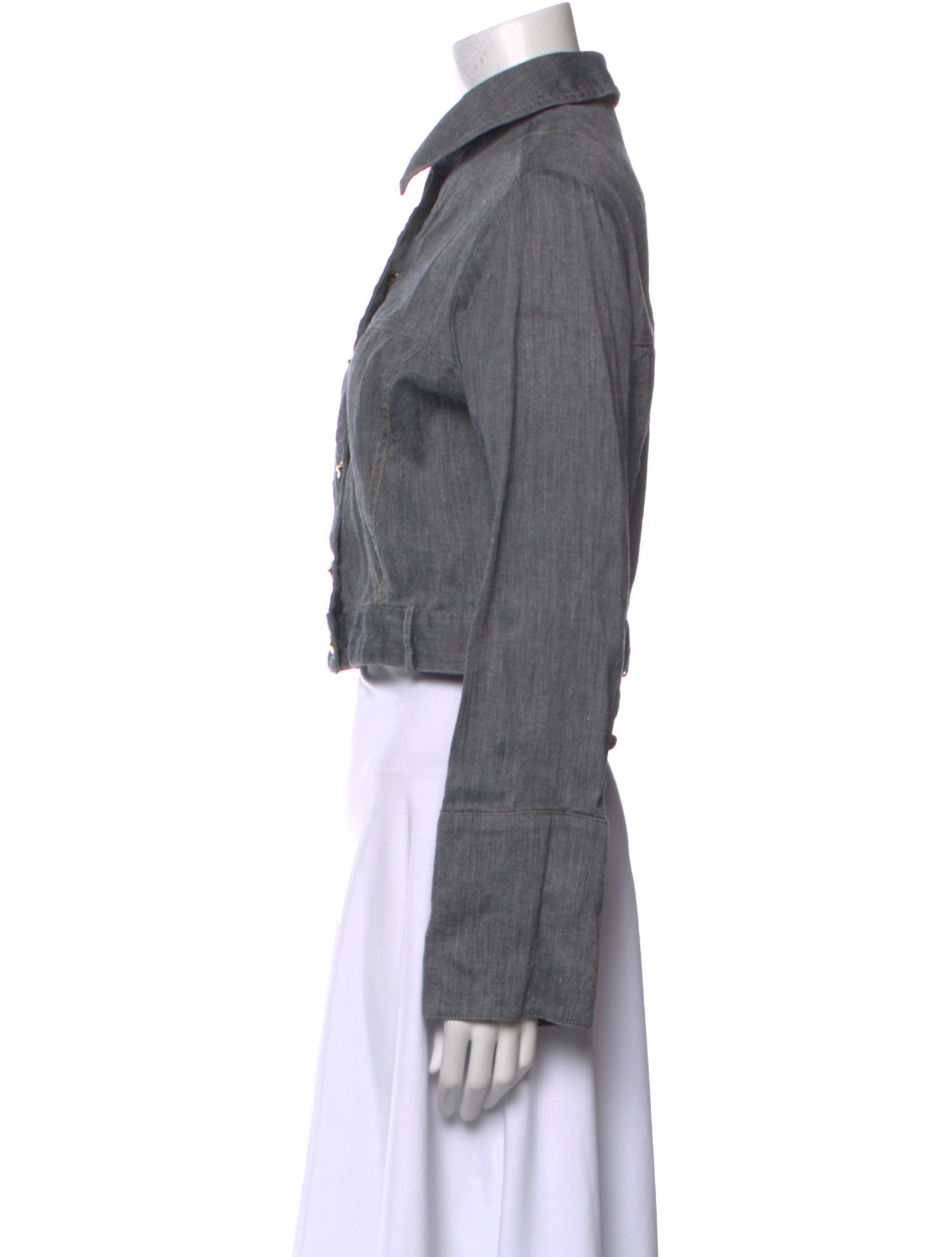 Matthew Bruch Long Sleeve Crop Top