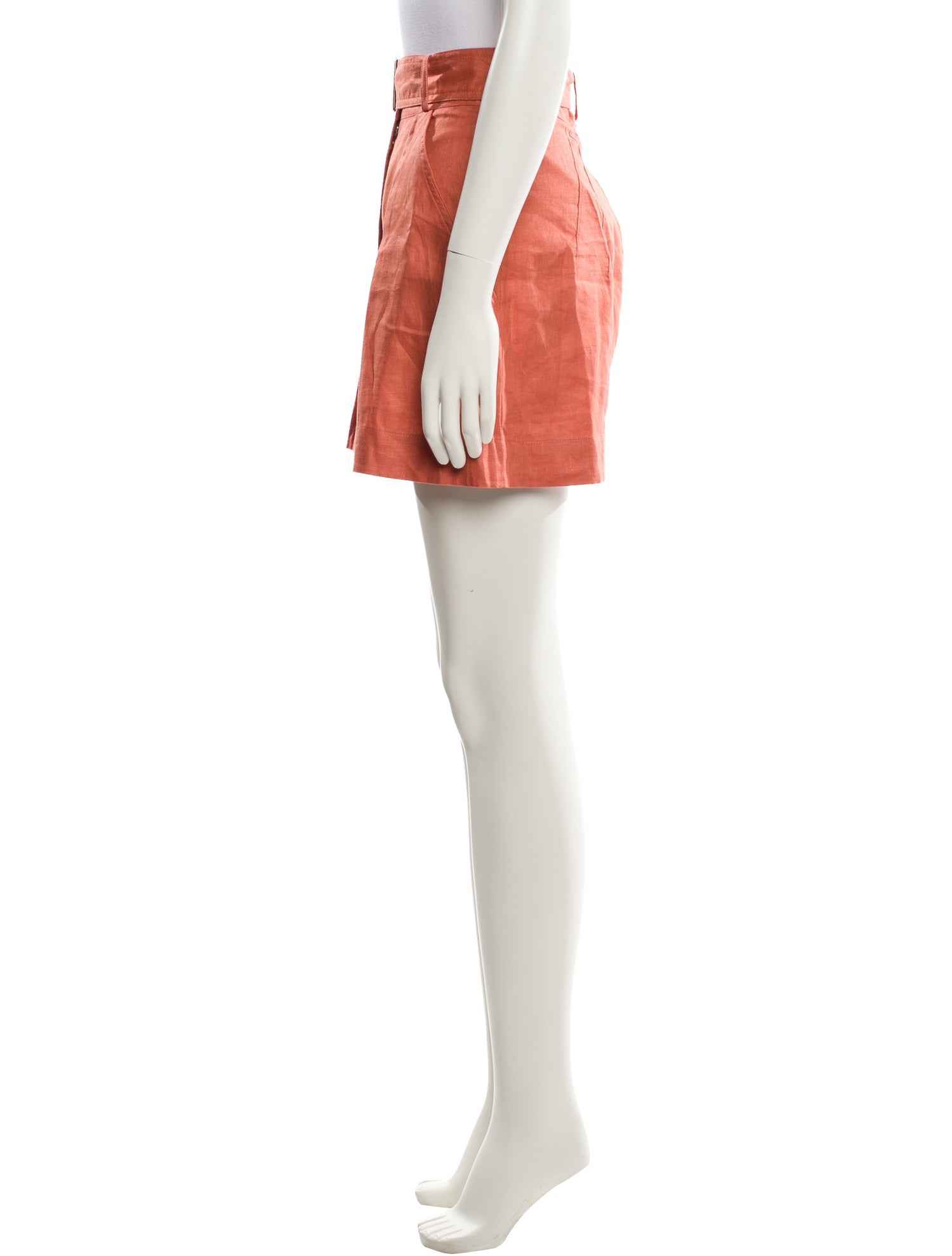 Matthew Bruch Linen Mini Shorts