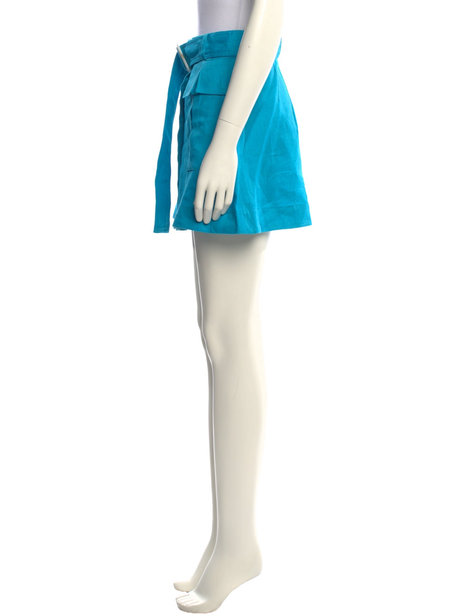 Matthew Bruch Linen Mini Skirt