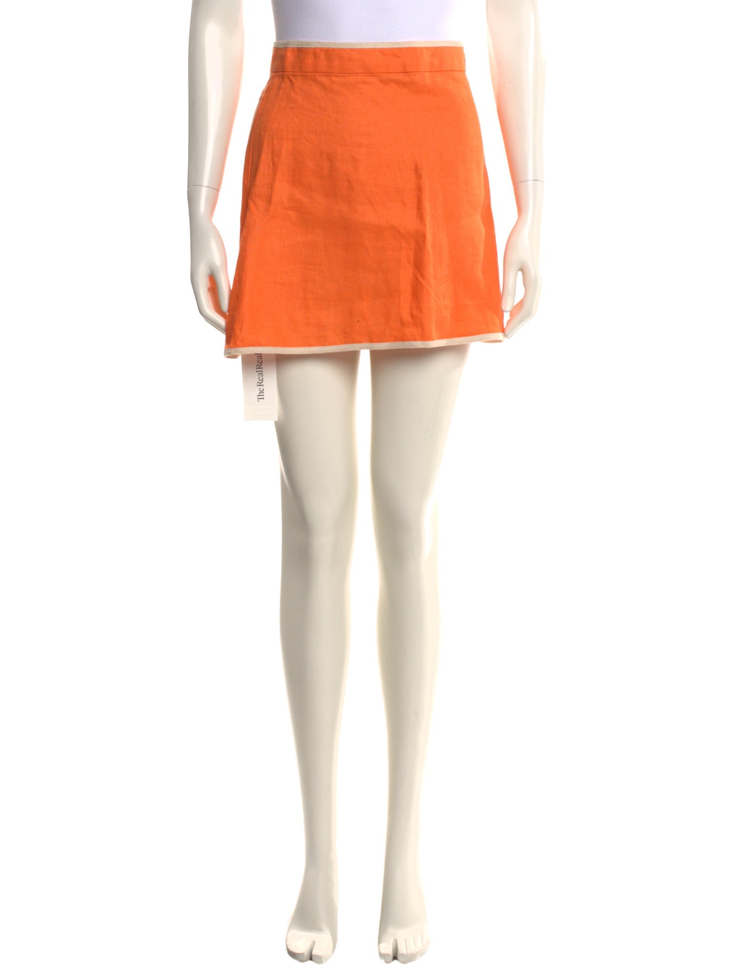 Matthew Bruch Linen Mini Skirt