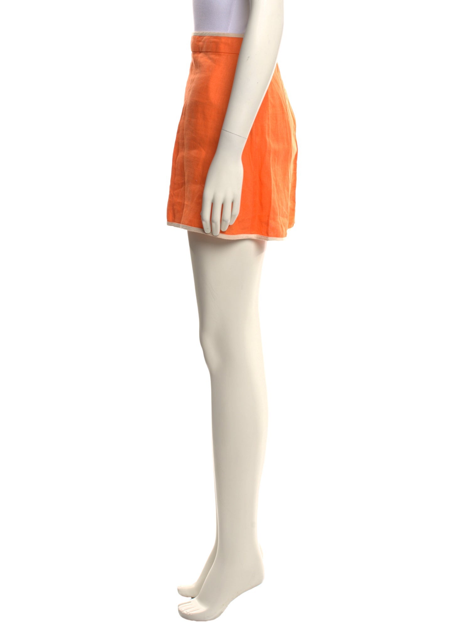 Matthew Bruch Linen Mini Skirt