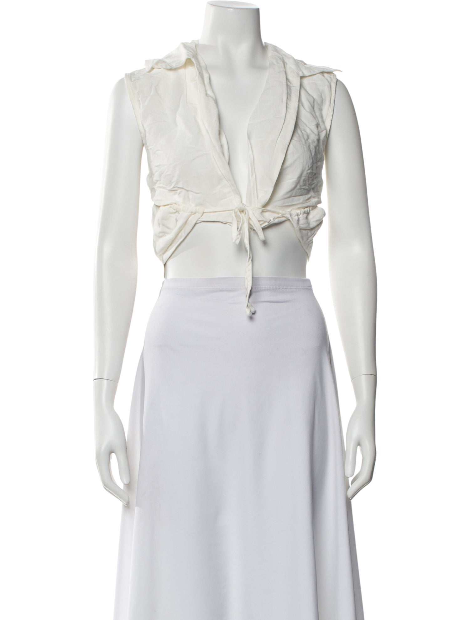 Matthew Bruch Sleeveless Crop Top