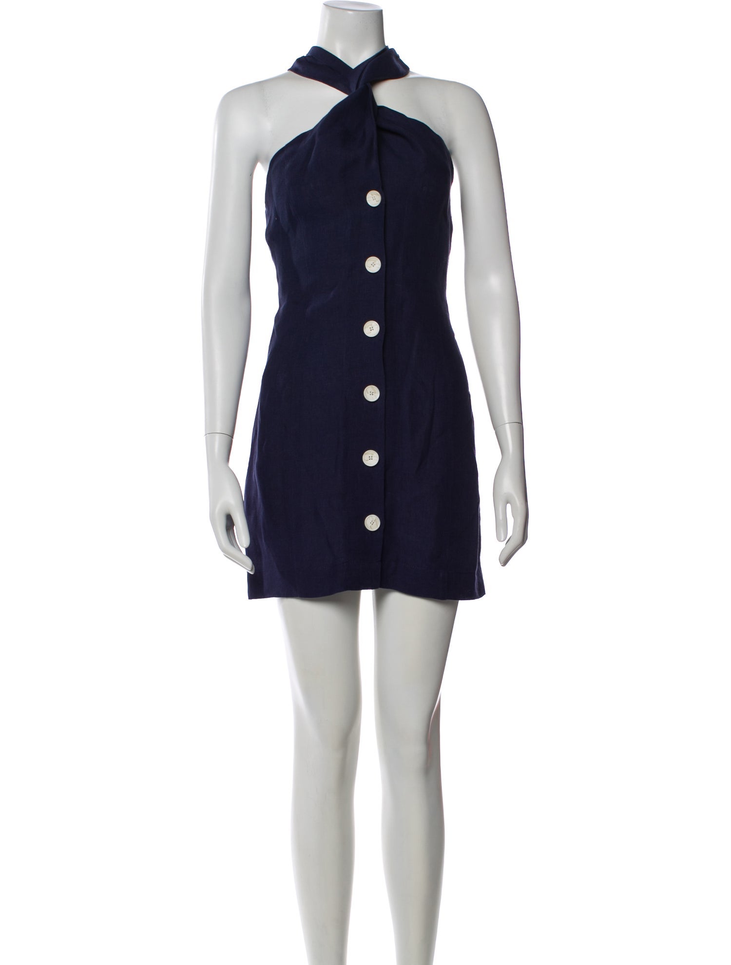 Matthew Bruch Linen Mini Dress