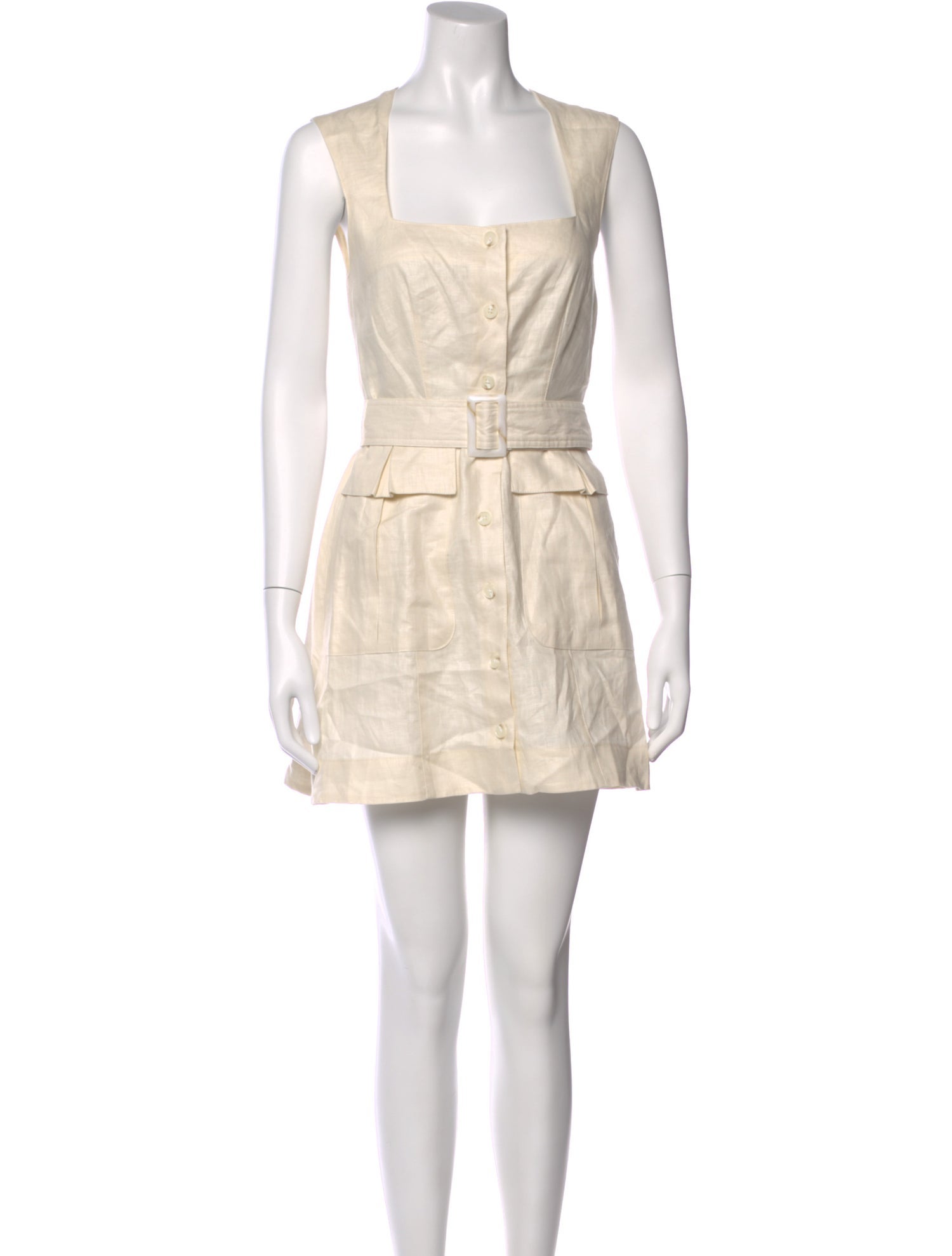 Matthew Bruch Linen Mini Dress