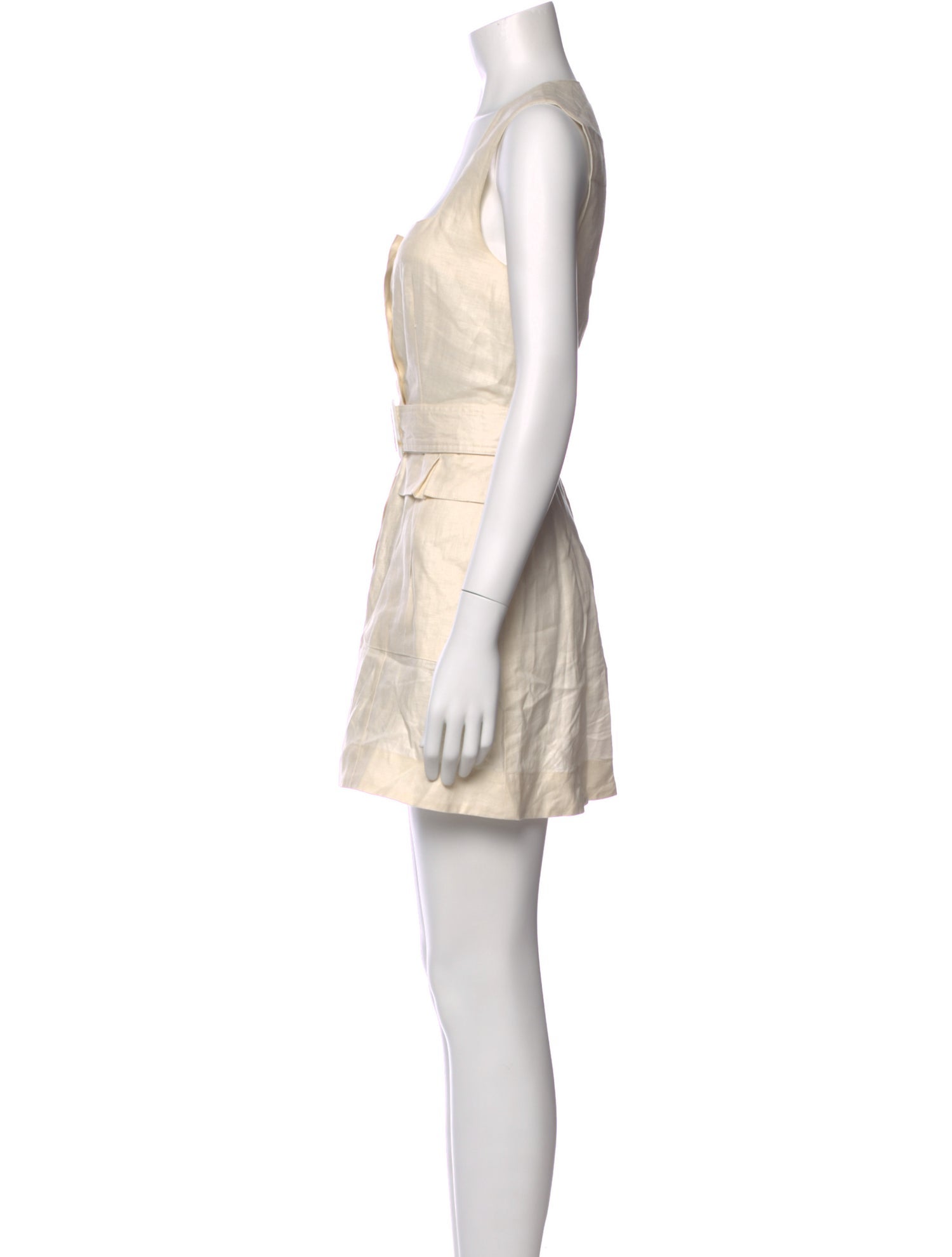 Matthew Bruch Linen Mini Dress