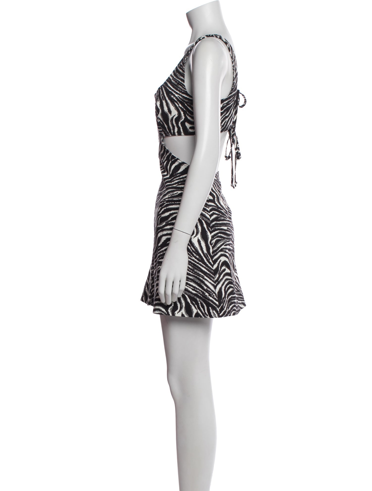 Matthew Bruch Animal Print Mini Dress w/ Tags