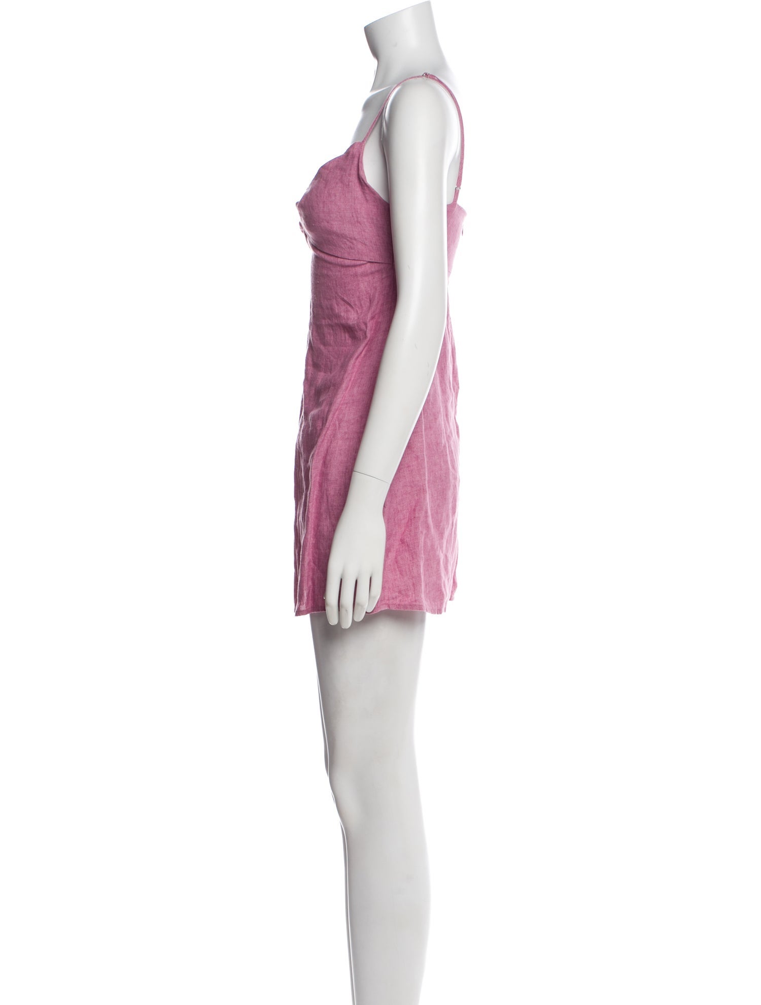 Matthew Bruch Linen Midi Length Dress