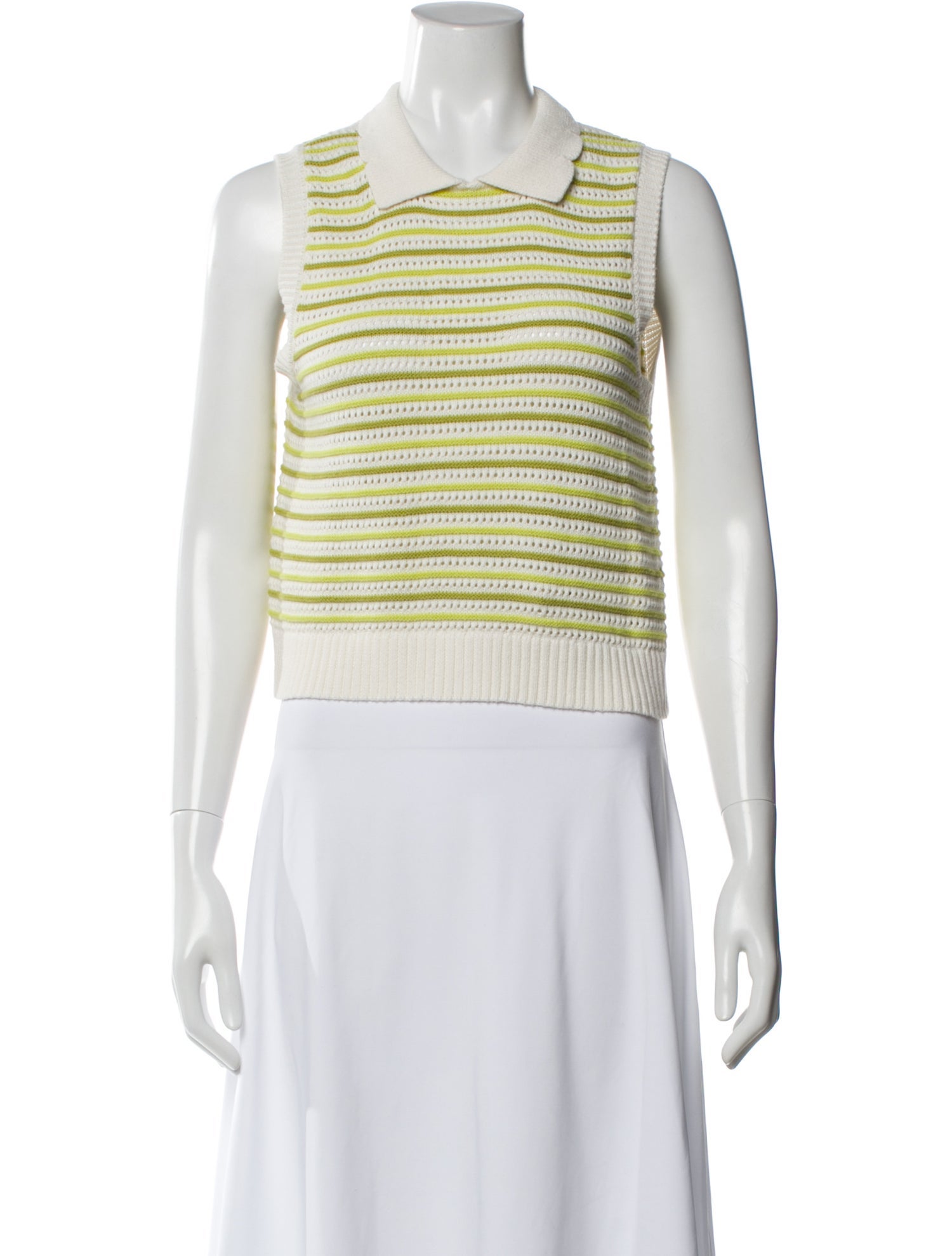 Matthew Bruch Striped Crew Neck Top